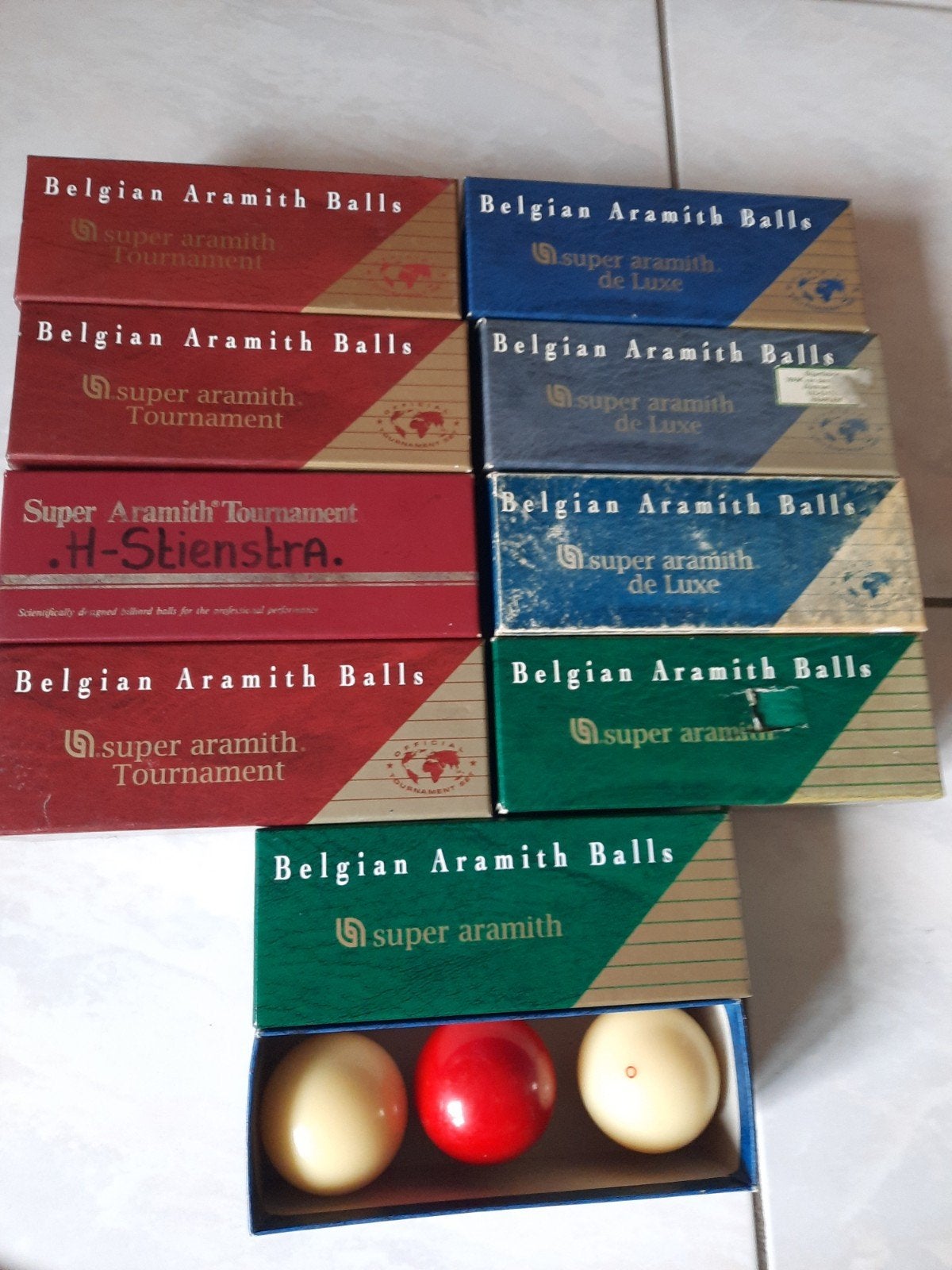 10 sets Aramith biljartballen, Ophalen of Verzenden, Keu of Ballen