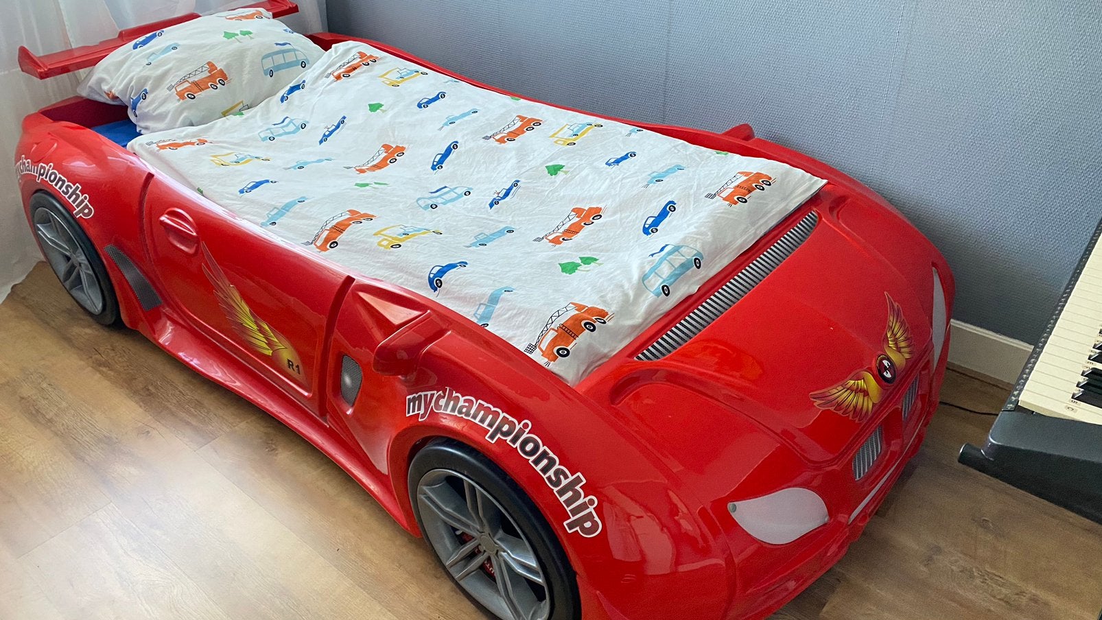 twee kinderautobeddenzeer, Ophalen, Zo goed als nieuw, Minder dan 140 cm, 70 tot 85 cm