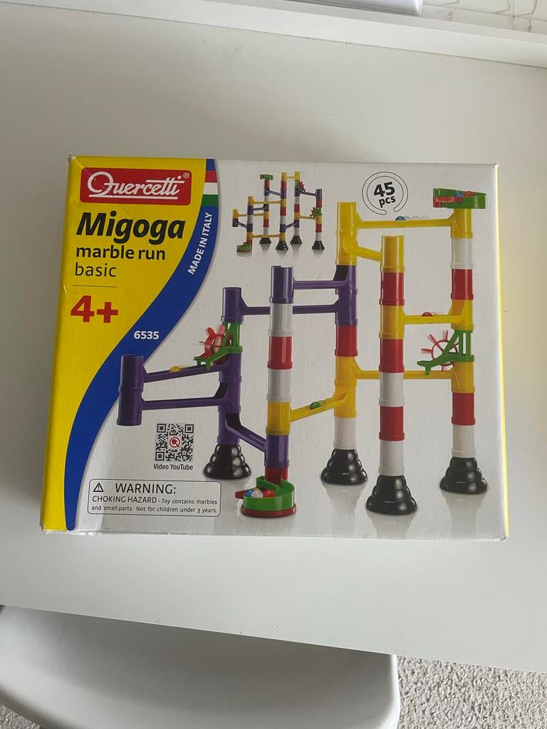 Quercetti Migoga knikkerbaan basic, Kinderen en Baby's, Speelgoed | Educatief en Creatief, Ophalen of Verzenden, Zo goed als nieuw