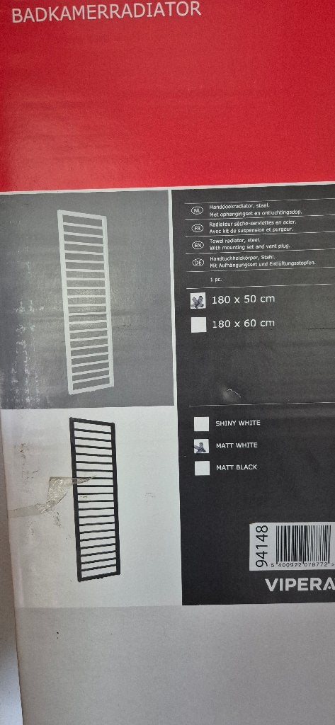 Radiator badkamer, Ophalen, Radiator, Nieuw, 60 tot 150 cm