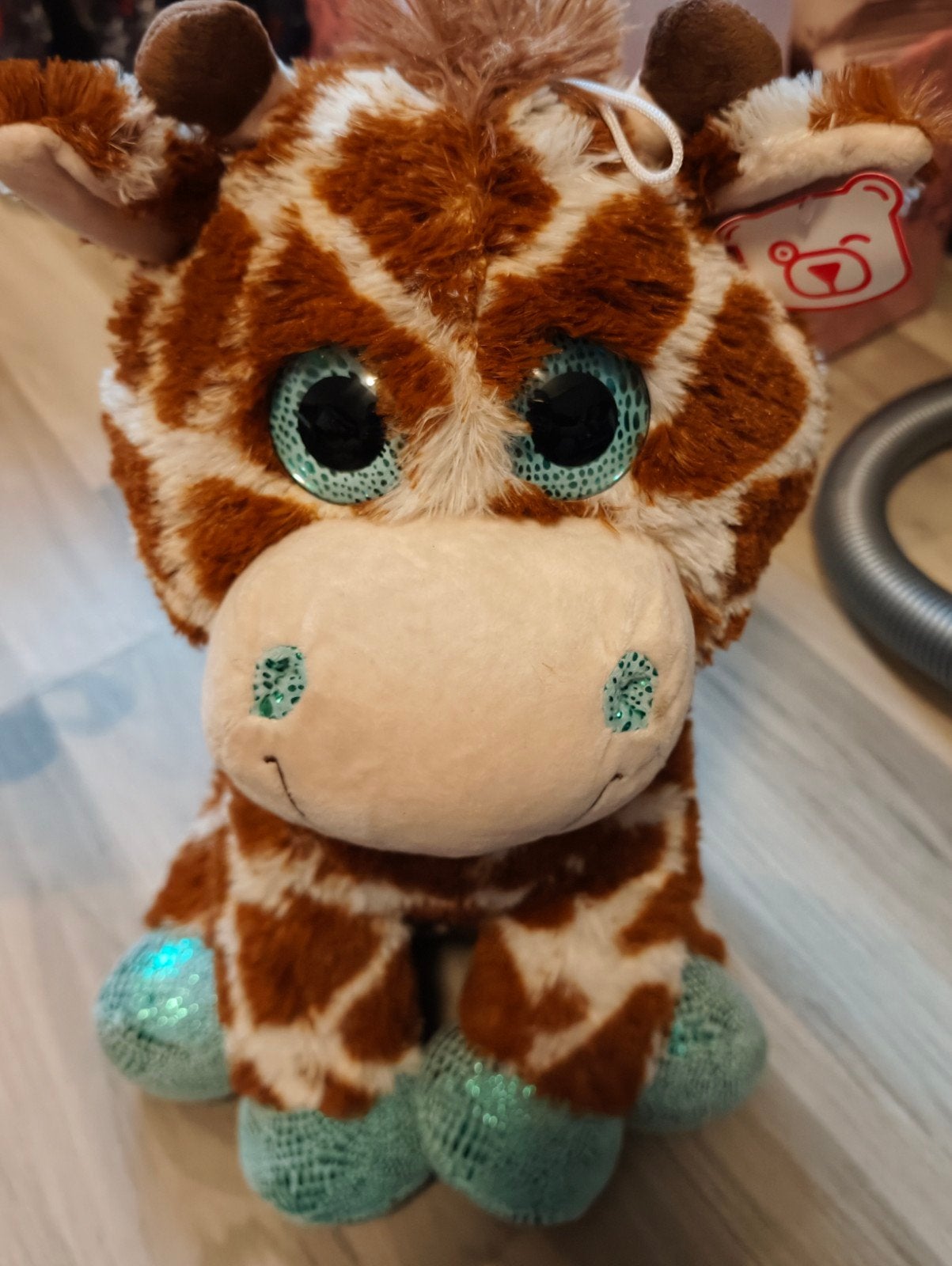 Schattige Giraf Knuffel met Grote Glanzende Ogen, Overige merken, Giraf, Overige karakters, Ophalen of Verzenden