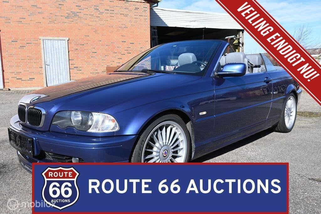 BMW Alpina B3 E46 | 2002 | Route 66 Auctions, Auto's, Alpina, Gebruikt, Overige carrosserieën, Zwart, B3