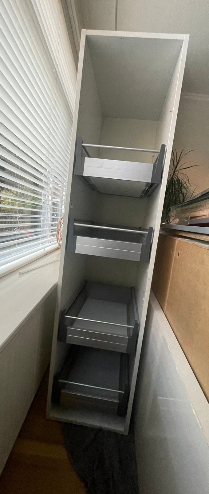 Witte Kast met Uittrekbare Lades - Perfect voor  Opslag, Ophalen, Gebruikt, Met lade(s), 150 tot 200 cm