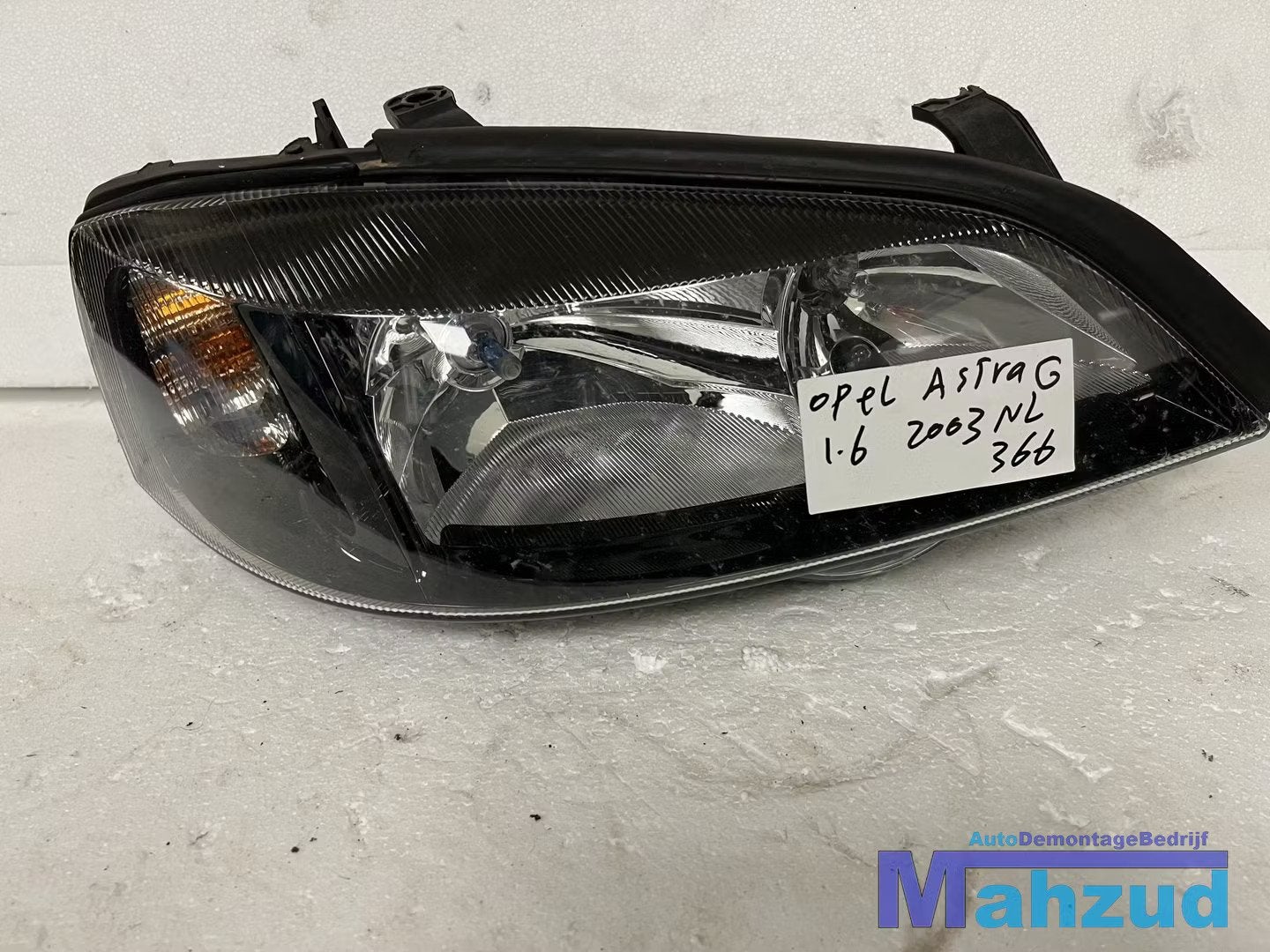 OPEL ASTRA G Rechts koplamp zwart 1998-2005, Auto-onderdelen, Verlichting, Gebruikt, Opel Automobile GmbH, Ophalen of Verzenden