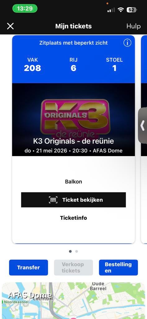 2 Tickets 21 mei k3 originals, Twee personen