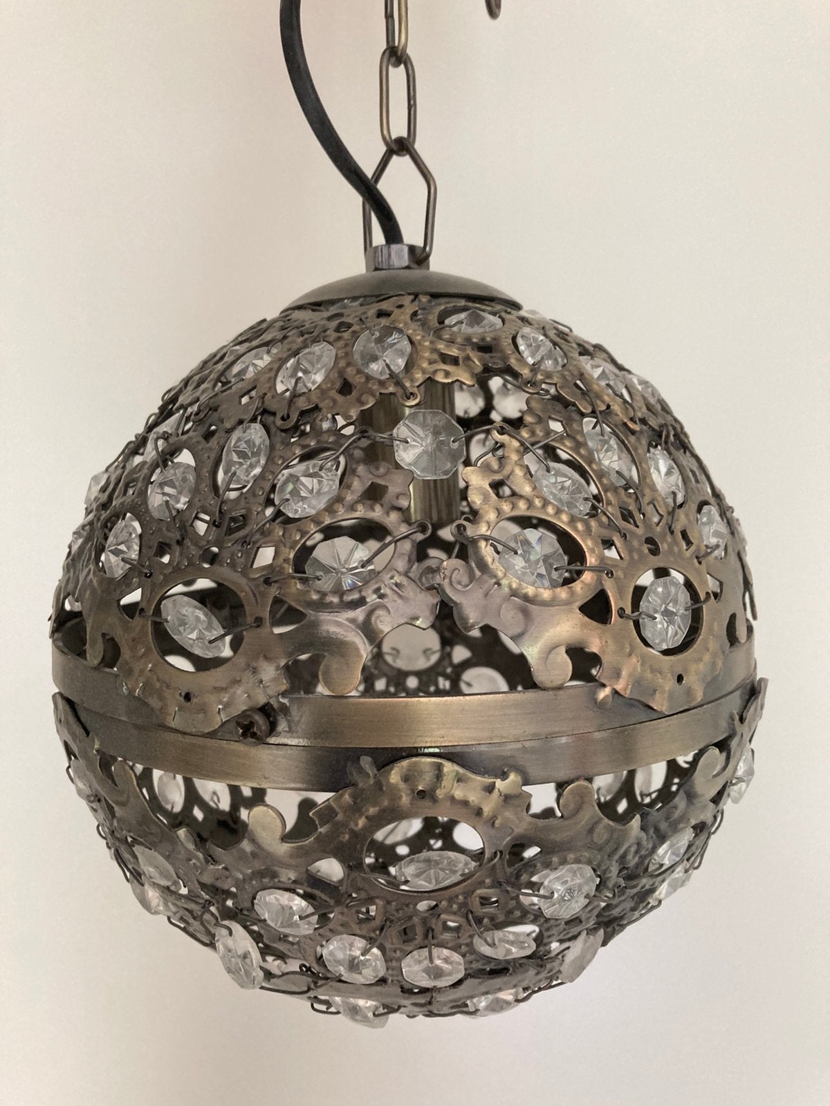 Leuke plafondlamp, Ophalen of Verzenden, Gebruikt, Glas