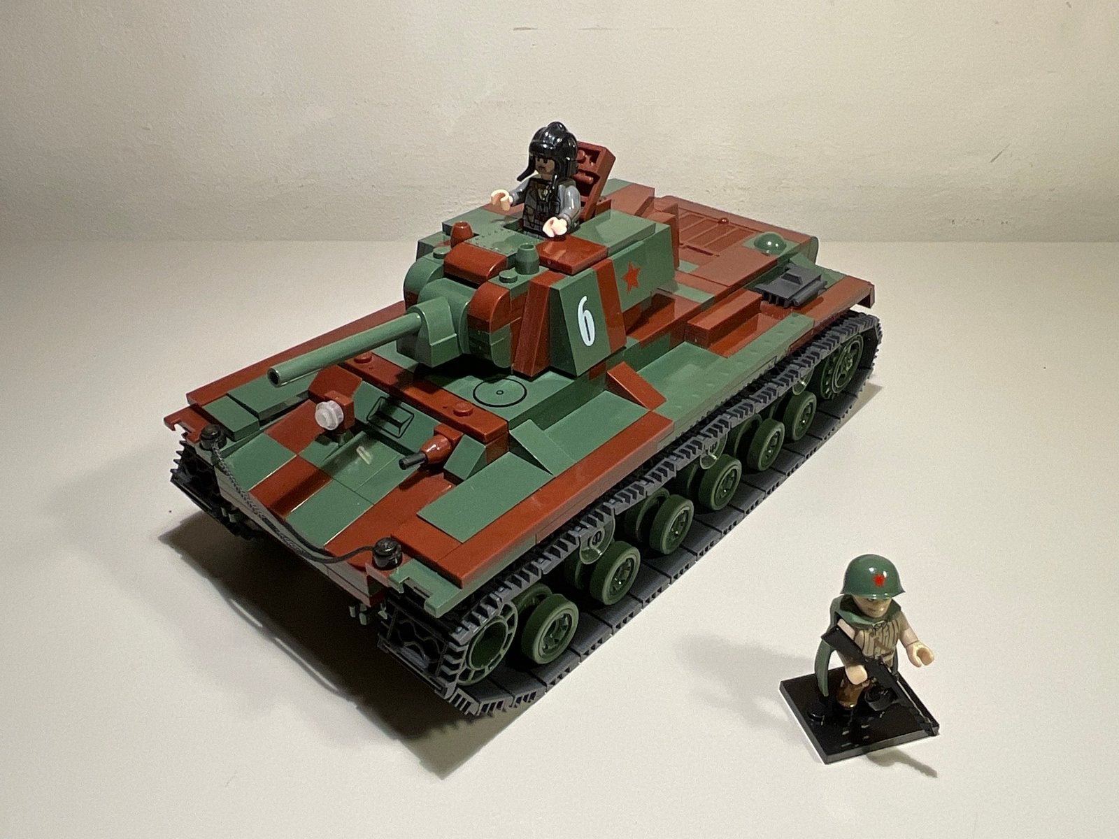 Cobi KV-1 Tank nr. 2489 met extra figuren en accessoires, Ophalen of Verzenden, Gebruikt, Overige merken