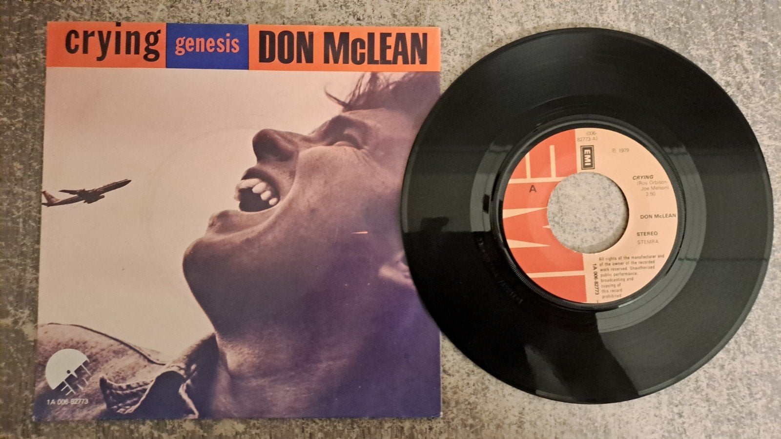 Don mclean  - crying, Gebruikt, 7 inch, Pop, Fotohoes