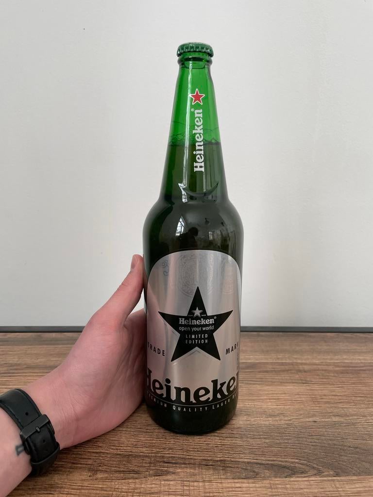 Heineken Limited Edition Bierfles - Zilveren Ster, Ophalen of Verzenden, Nieuw, Flesje(s), Heineken