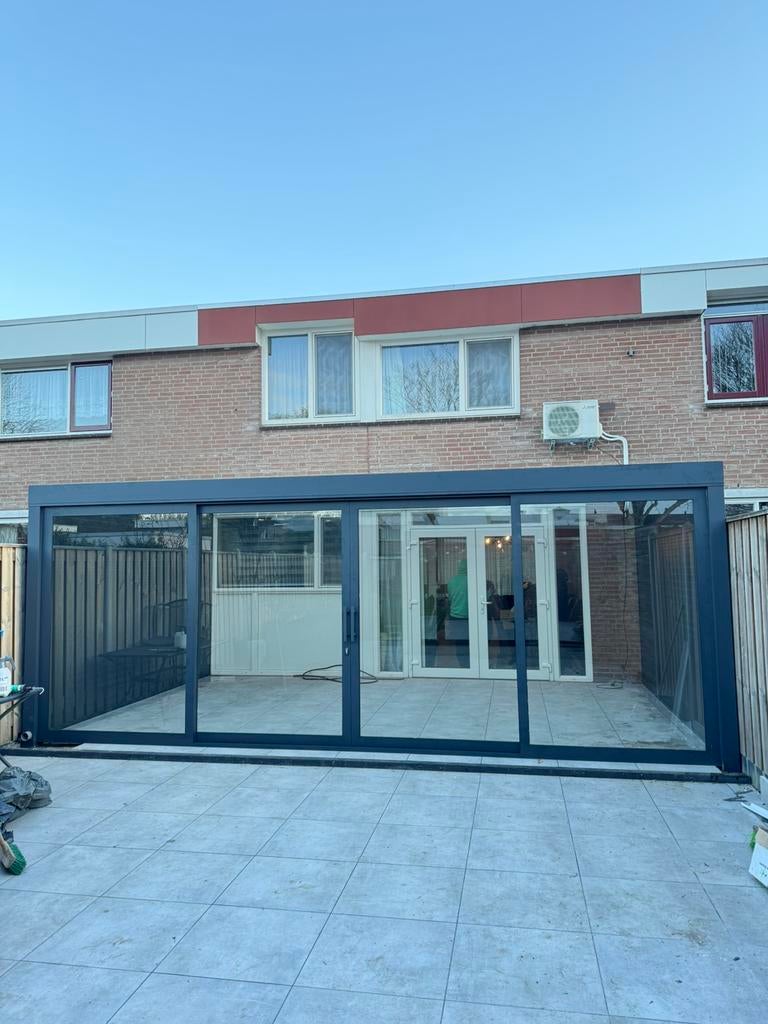Complete veranda met schuifpui – nú voor slechts €5500!, Tuin en Terras, Ophalen of Verzenden, Zo goed als nieuw, Veranda