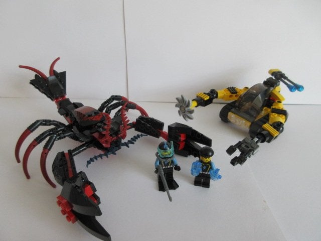 7772, Aqua Raiders Kreeftenklauw, Lobster Strike, Ophalen of Verzenden, Zo goed als nieuw, Complete set, Lego