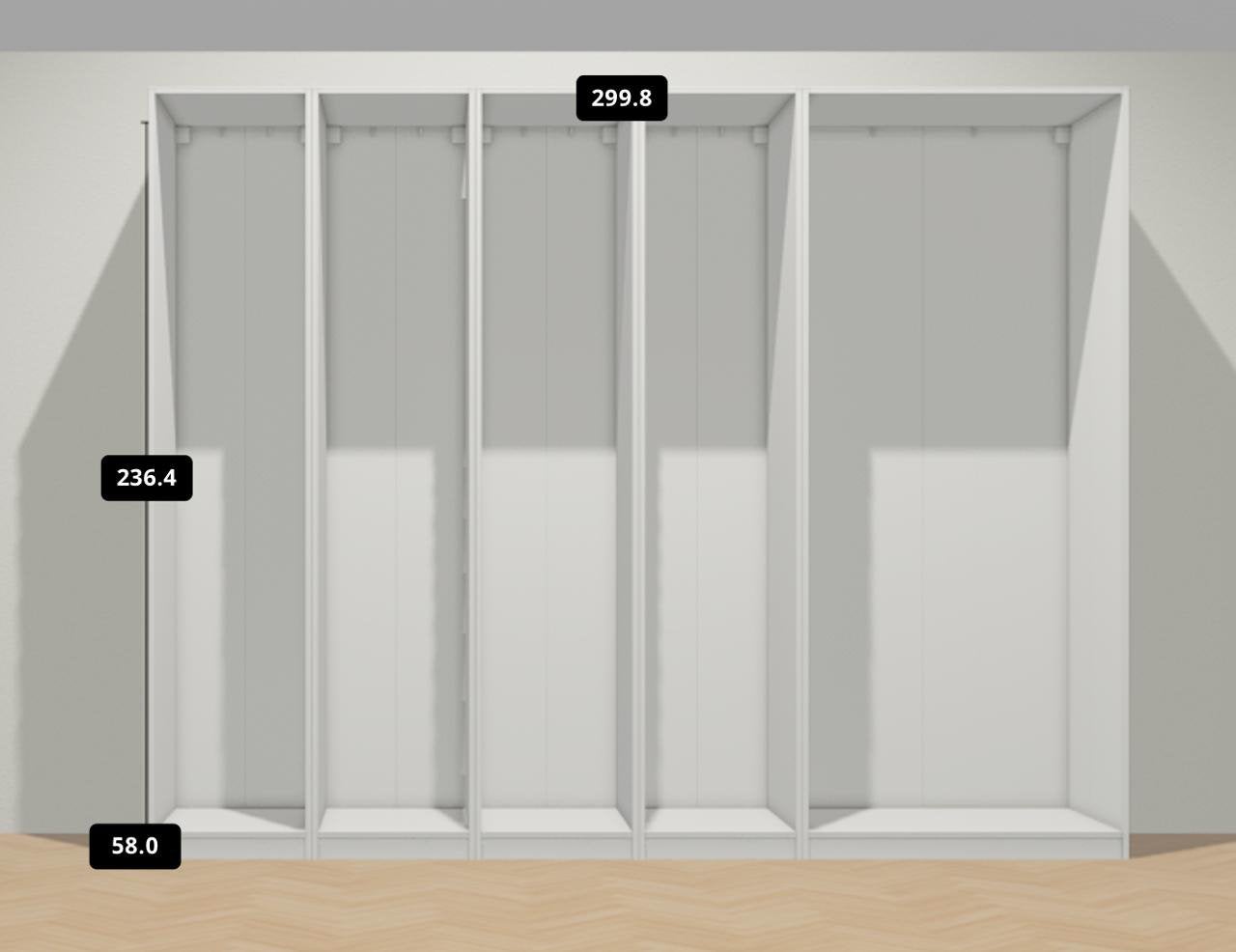 IKEA PAX kasten, Ophalen, Gebruikt, 200 cm of meer, 50 tot 100 cm