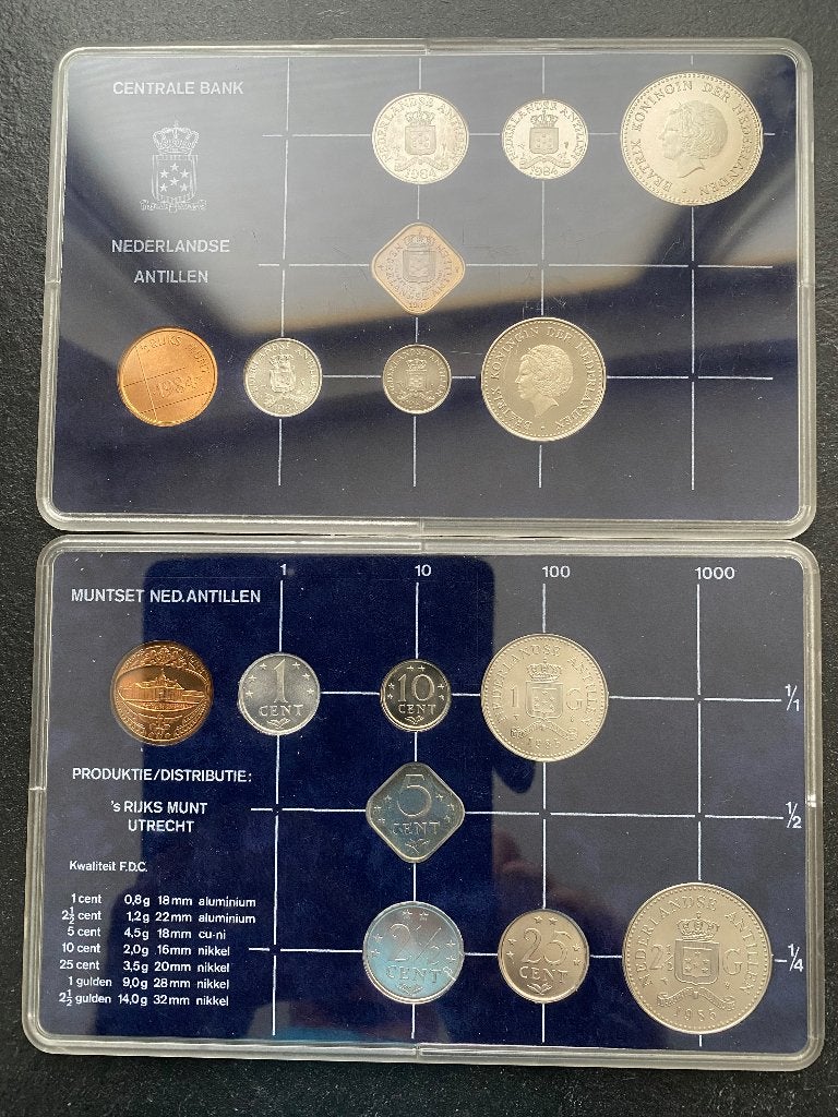 Muntenset Antillen, Ophalen of Verzenden, Koningin Beatrix, Overige waardes, Setje
