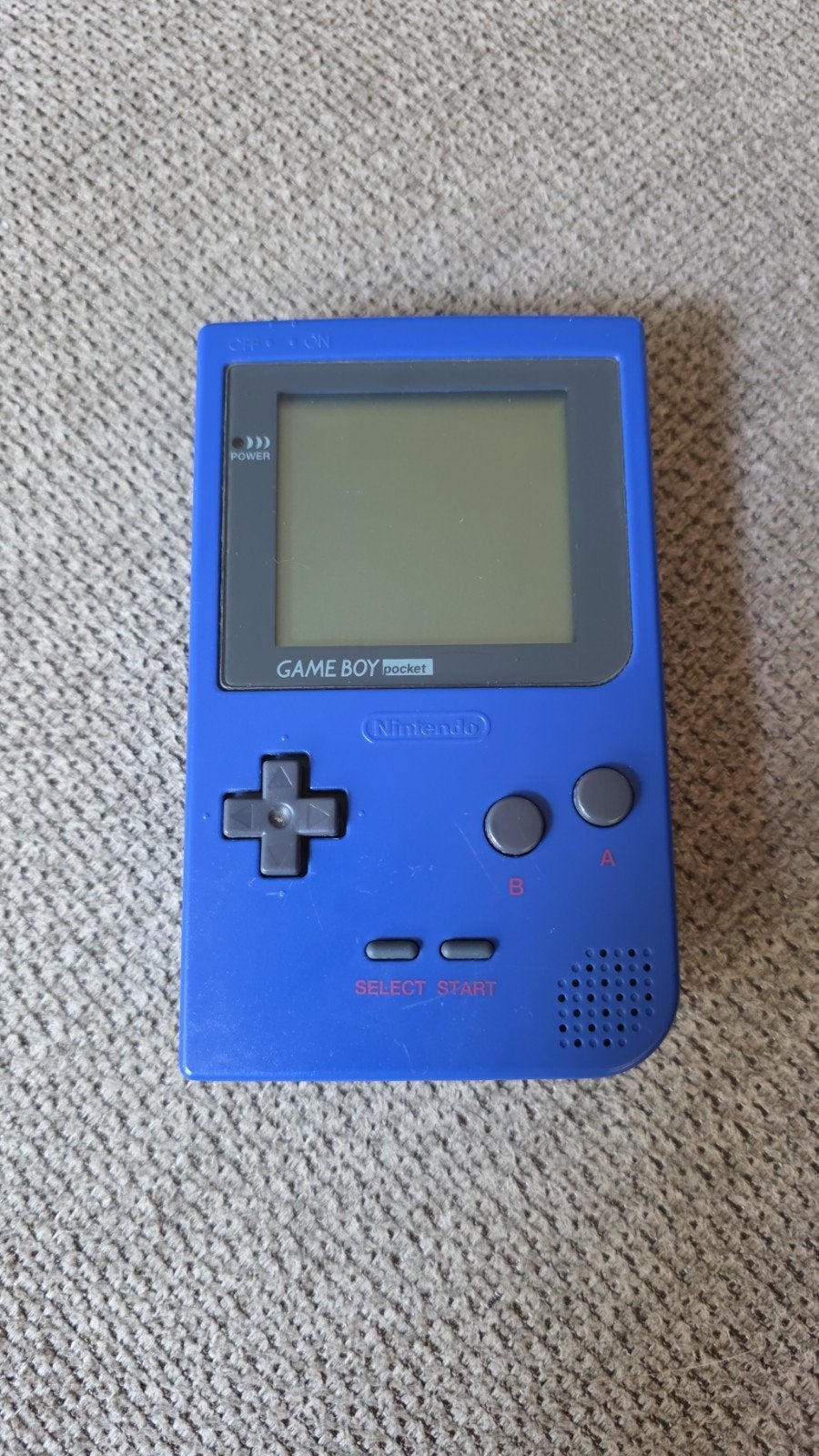 Game Boy Pocket Blauw met Pokémon Red (werkt op batterijen), Gebruikt, 1 speler, Ophalen of Verzenden, Role Playing Game (Rpg)