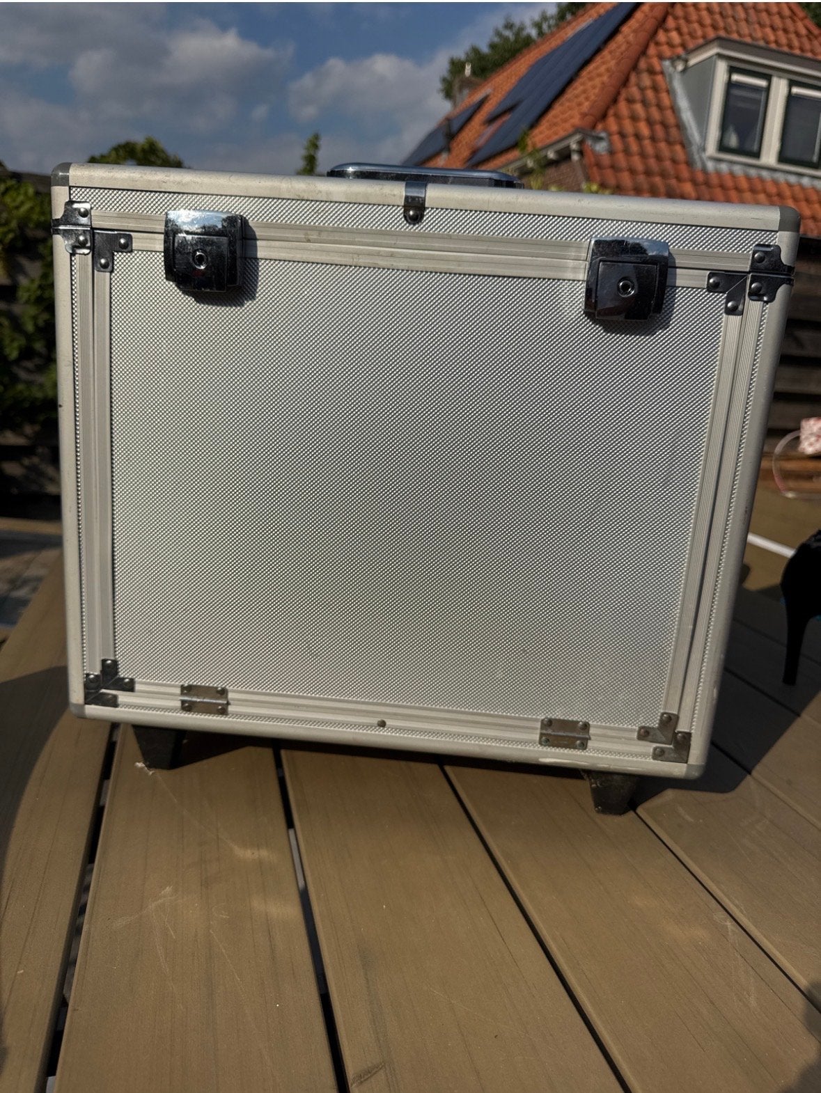 Pedicure koffer op wielen - Aluminium, Gebruikt, Ophalen of Verzenden, Grijs, Met slot