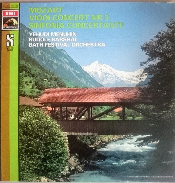 LP - Mozart - Vioolconcert NR.3 - Yehudi Menuhin, Kamermuziek, Inclusief binnenhoes, Ophalen of Verzenden, Zo goed als nieuw
