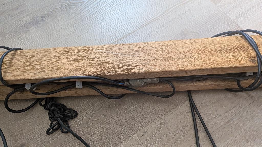 Hanglamp, Huis en Inrichting, Lampen | Hanglampen, Ophalen, Zo goed als nieuw, Glas, 50 tot 75 cm
