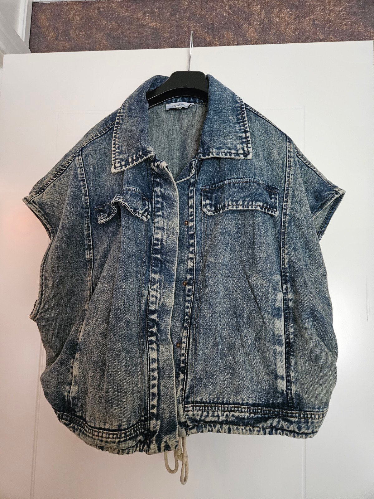Feelhoo denim spijkerjasje bodywarmer mouwloos, Maat 38/40 (M), Blauw, Ophalen of Verzenden, Gedragen