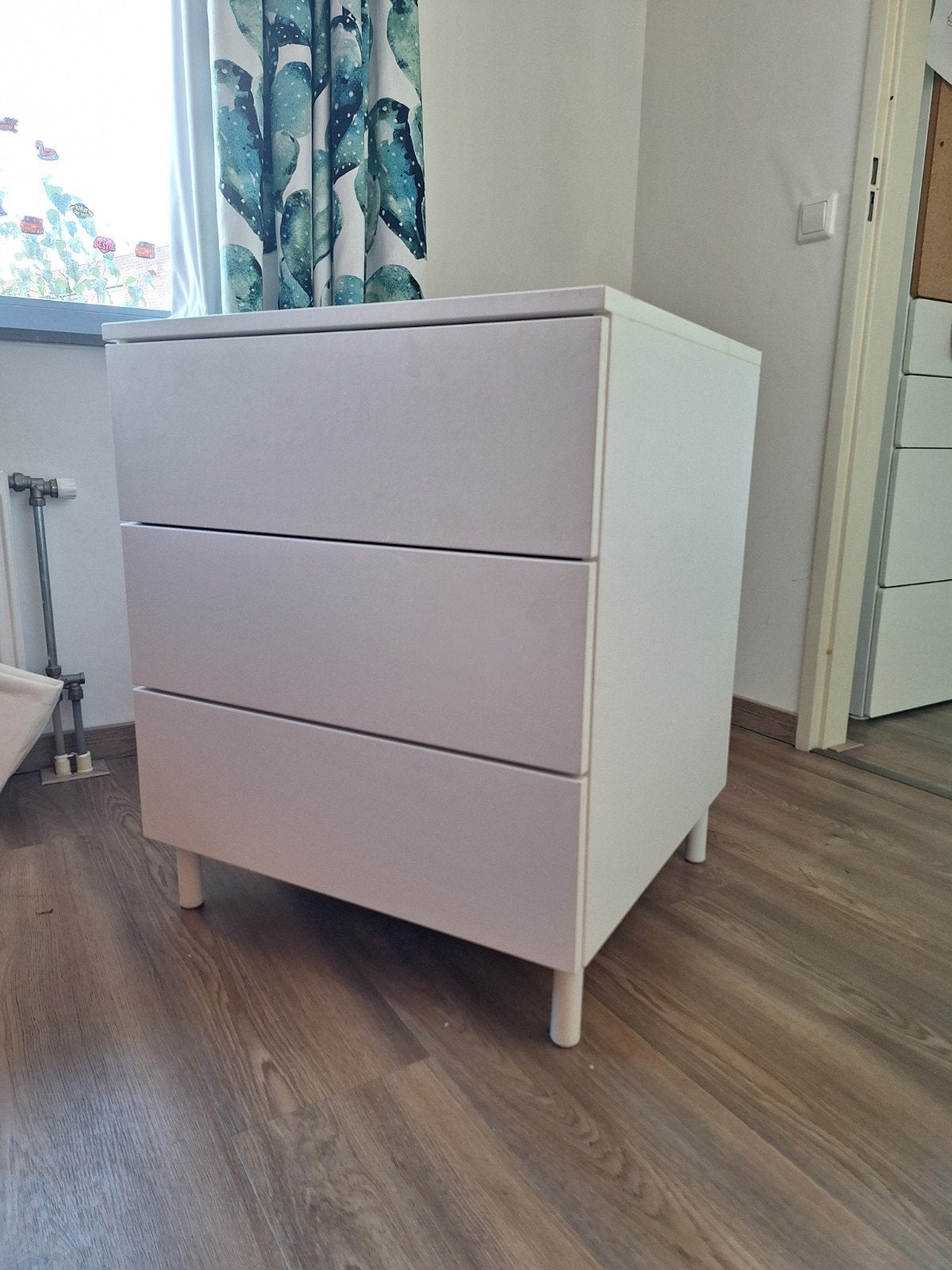 Witte ladekast met 3 lades - Platsa basiselement ikea, Ophalen, Modern en functioneel, Gebruikt, 50 tot 100 cm