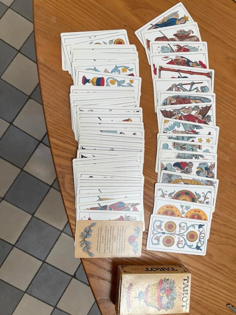 Tarot 1860 J. Gaudais speelkaarten, Ophalen of Verzenden, Zo goed als nieuw