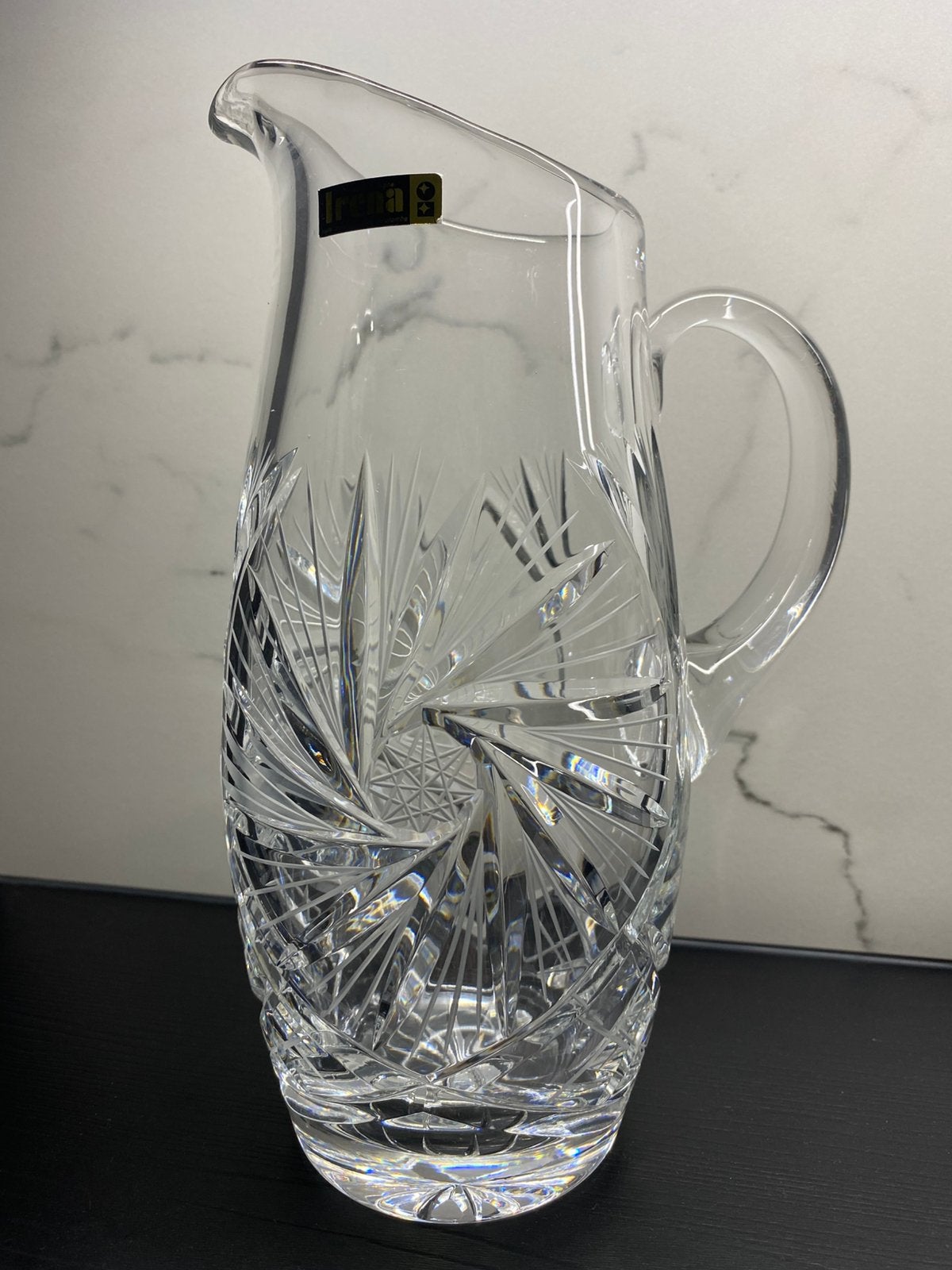 Irena Crystal Poolse 24k schenkkan jaren 70-80 (nieuw), Ophalen of Verzenden