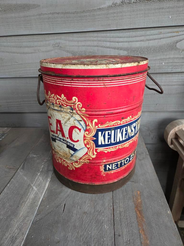 oud winkelblik keukenstroop, Verzamelen, Blikken, Ophalen of Verzenden, Gebruikt, Overige