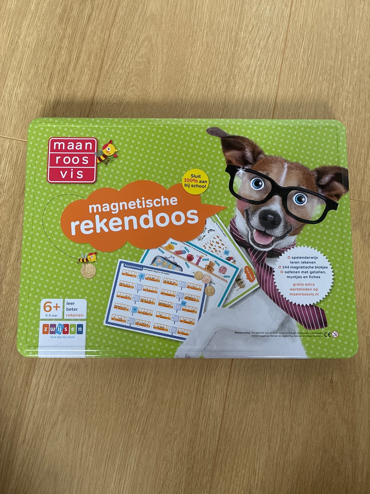 Maan Roos Vis Magnetische Rekendoos - Leren Rekenen, Kinderen en Baby's, Ophalen of Verzenden, Zo goed als nieuw, Rekenen