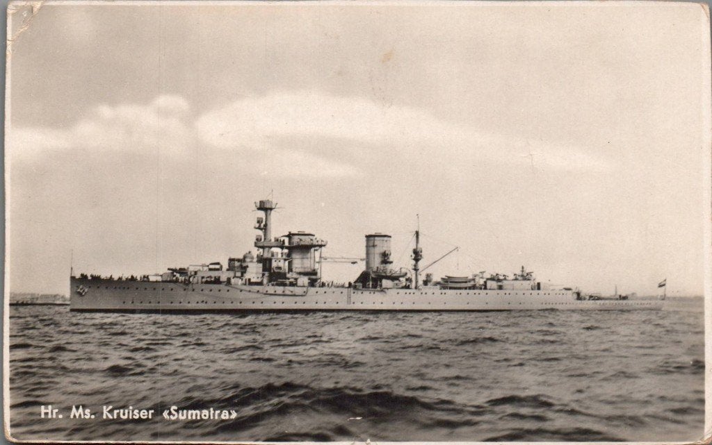 41/ scheepvaart, Hr. Ms. Sumatra, foto Dert, Ophalen of Verzenden, Voor 1920, Voertuig