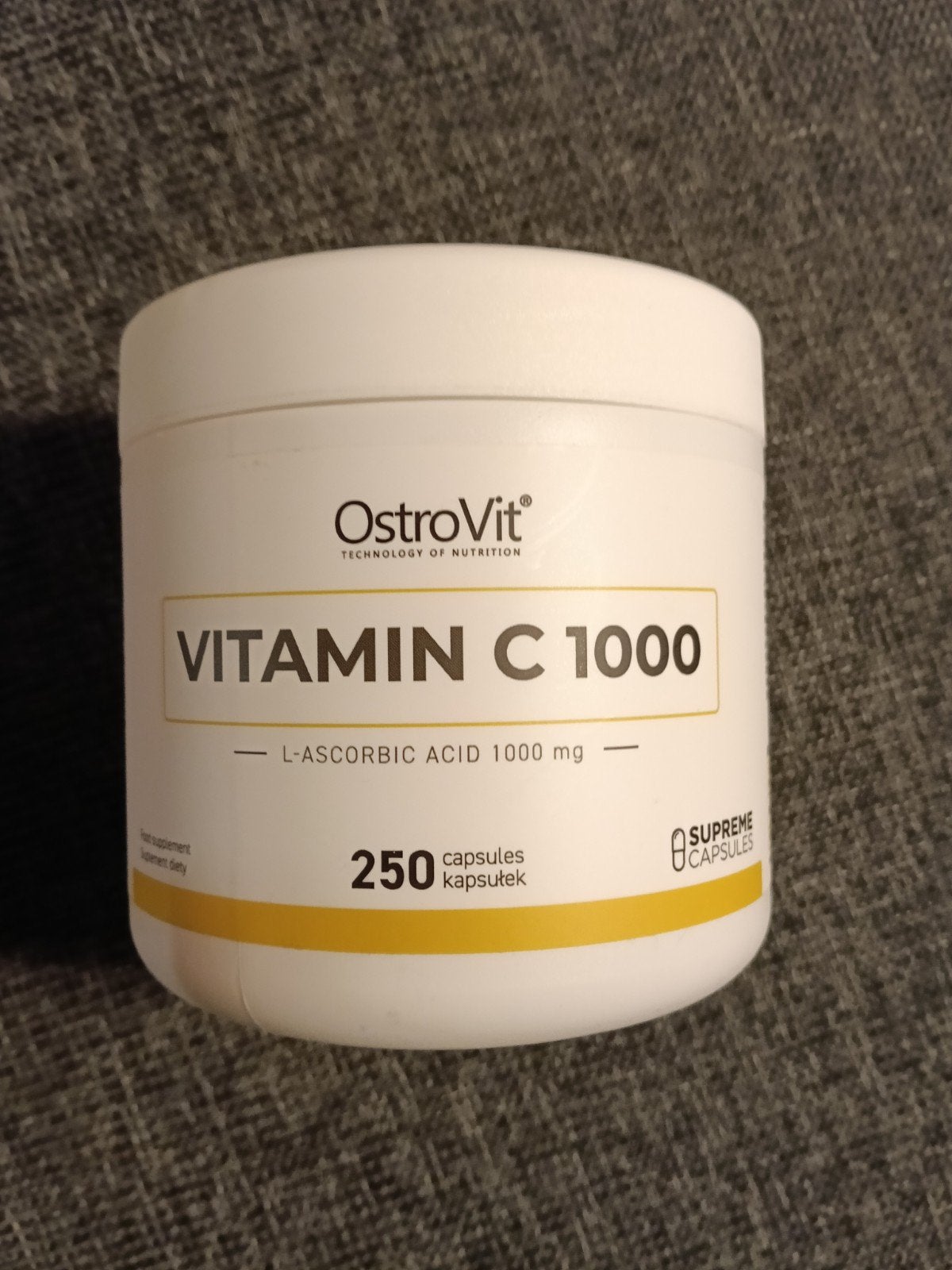 OstroVit Vitamine C 1000 mg - 250 capsules, Ophalen of Verzenden, Gebruikt, Poeder of Drank
