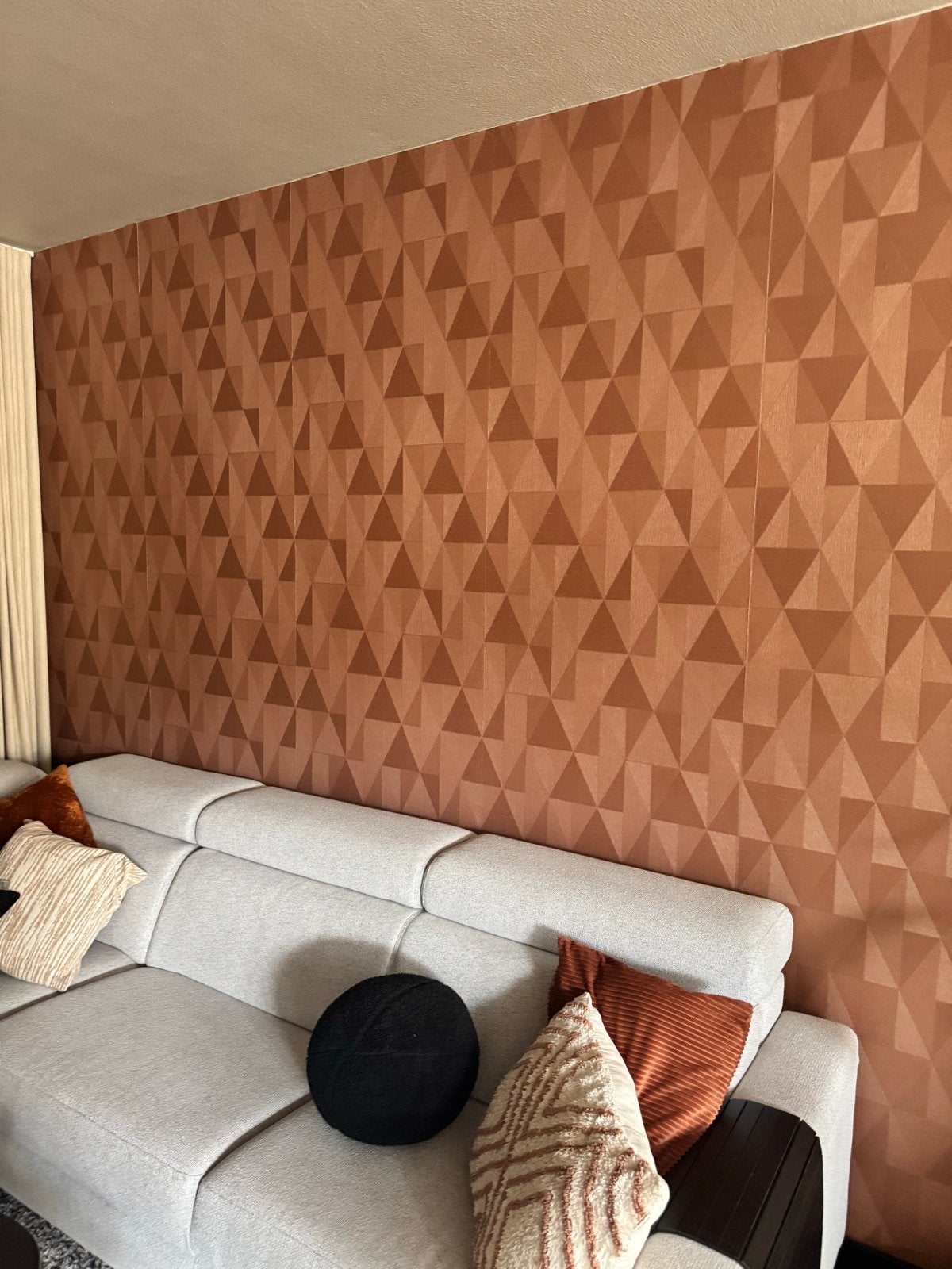 Casamance Textures Métalliques  Behang - 1 en 3-4 rol, Bruin, Overige merken, Geometrisch, Modern