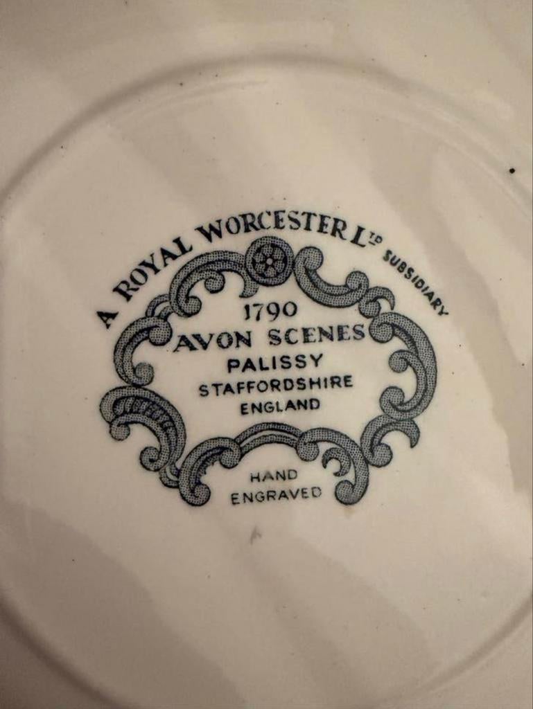 Royal Worcester Avon Scenes Palissy ontbijtservies, Ophalen of Verzenden