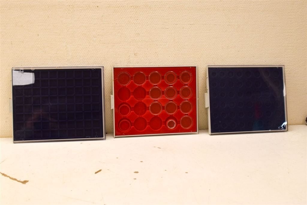 3 stuks Bewaarbakjes voor munten 47156, Ophalen of Verzenden, Gebruikt, Minder dan 50 cm