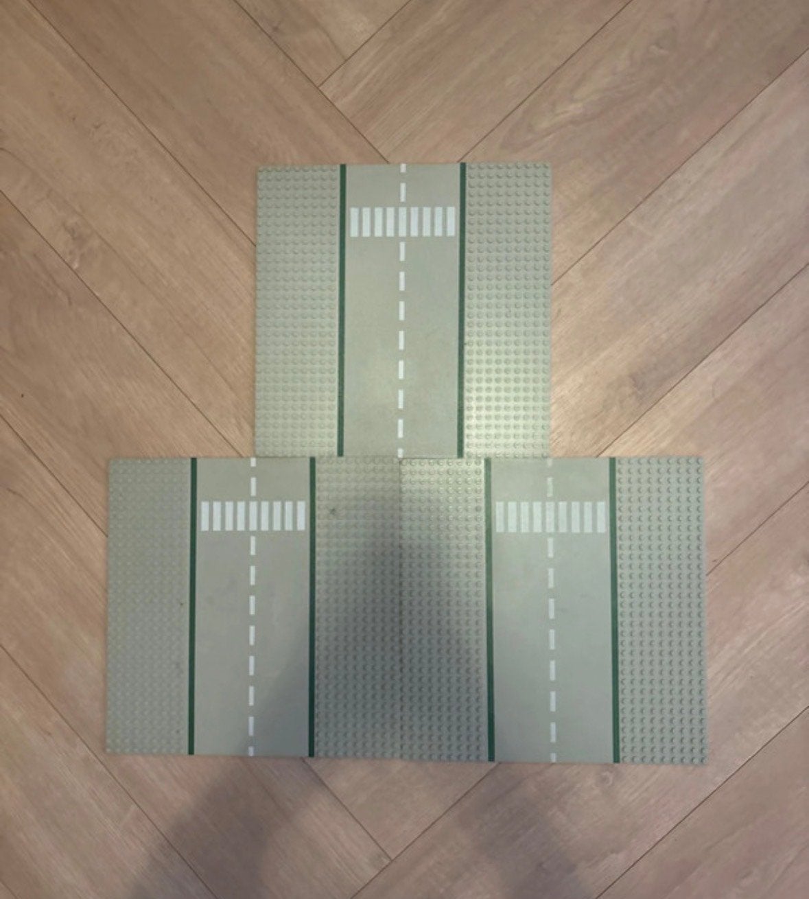 LEGO wegplaten met zebrapad en kruispunt, Ophalen of Verzenden, Gebruikt, Overige merken