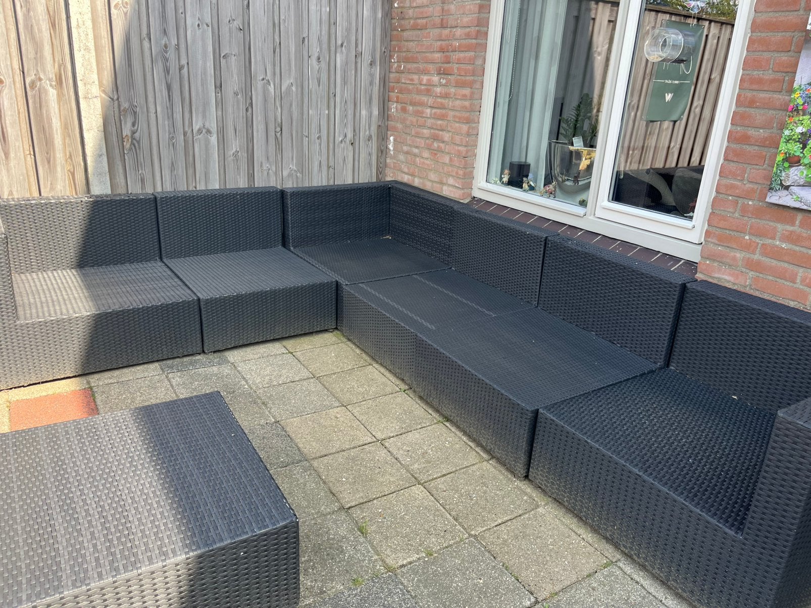 Wicker loungeset, Ophalen, Gebruikt, Wicker