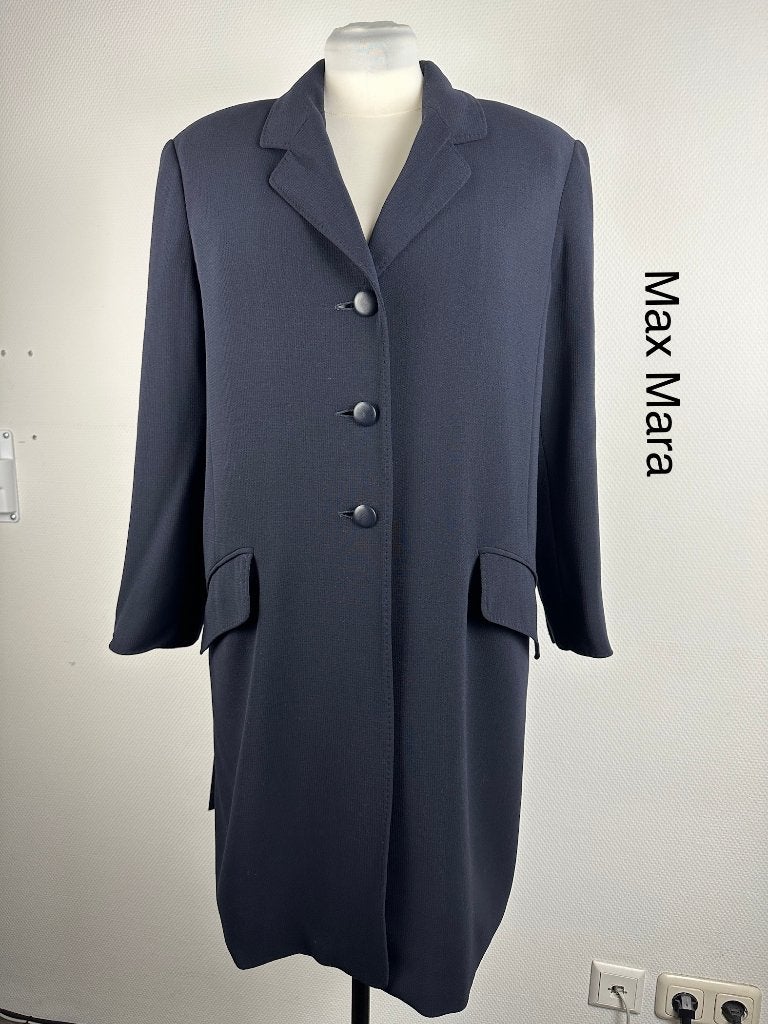 Max Mara Blazer  (mt: 42)023,4/9104, Blauw, Max Mara, Maat 42/44 (L), Max Mara