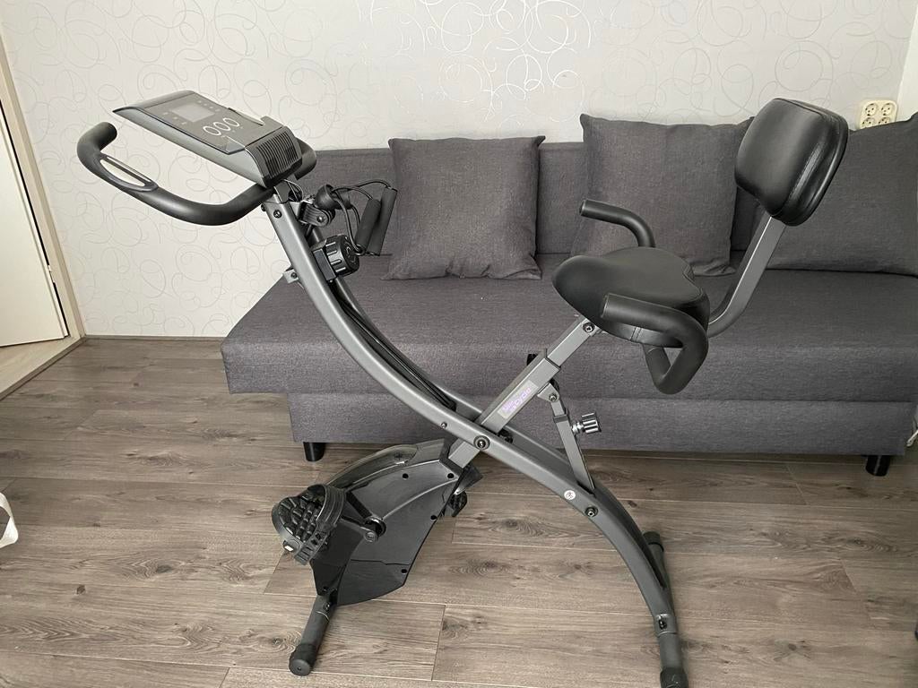 Slim Cycle Hometrainer 2-in-1 met weerstandsbanden, Ophalen, Zo goed als nieuw, Metaal, Hometrainer