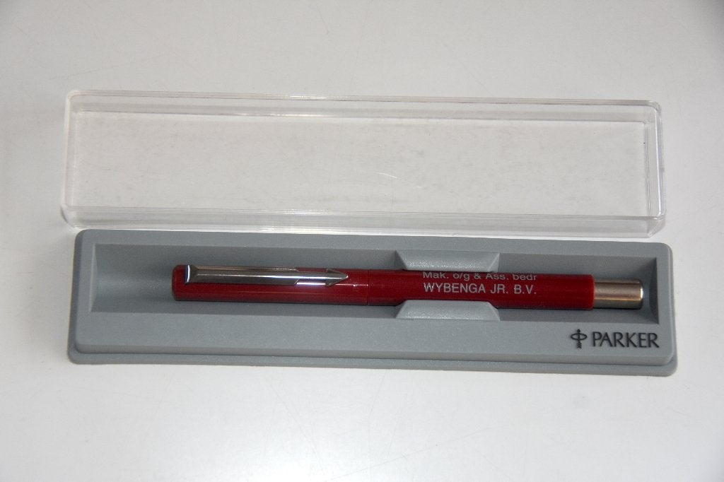 Nieuwe Parker pen Wybenga Makelaar Assurantie met doos, Nieuw, Met doosje, Parker, Balpen
