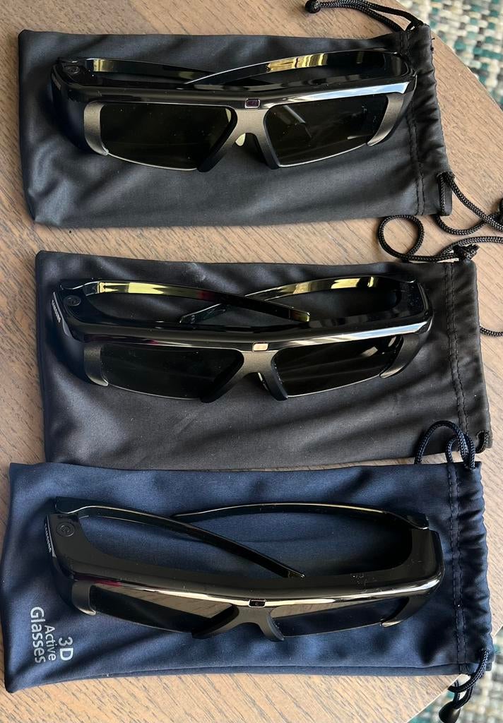 Set van 3 Samsung 3D Active Glasses (SSG-V2100AB), Gebruikt, 50 Hz, Ophalen of Verzenden, Samsung