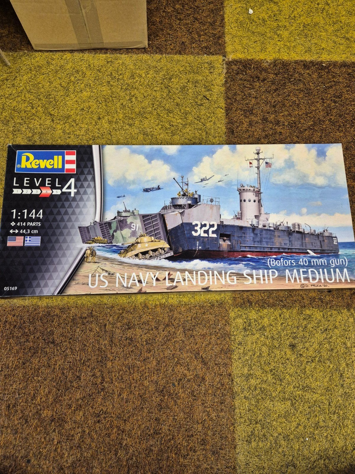 Revell 05169 US Navy landing ship medium BOFORS 44MM GUN, Ophalen of Verzenden, Nieuw, 1:200 of kleiner, Revell