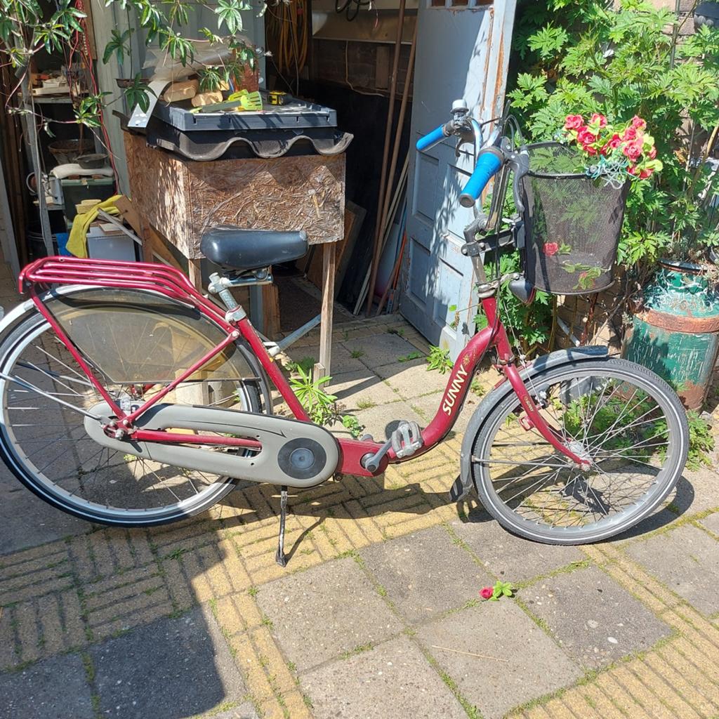 Sunny fiets met extra lage instap en 4 versnellingen, Gebruikt, Velgrem, Versnellingen, Ophalen