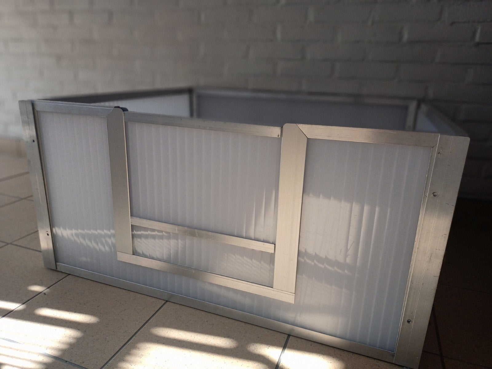 werpkist polycarbonaat 80x90 cm, Ophalen, Gebruikt