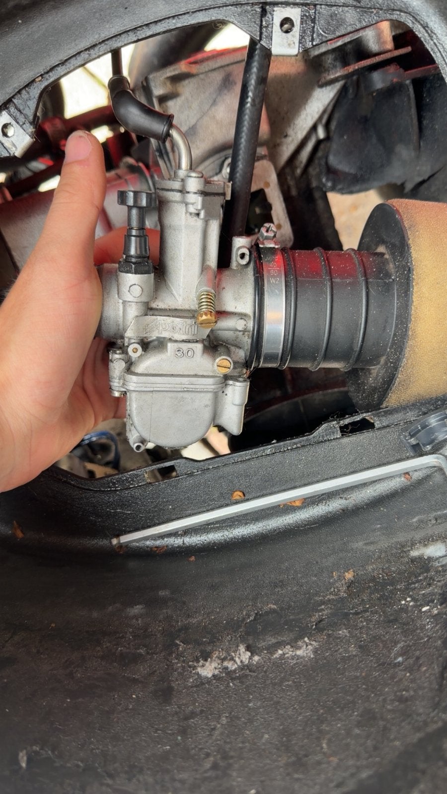 Polini pwk 30mm carburateur, Ophalen of Verzenden, Zo goed als nieuw, Carburateur