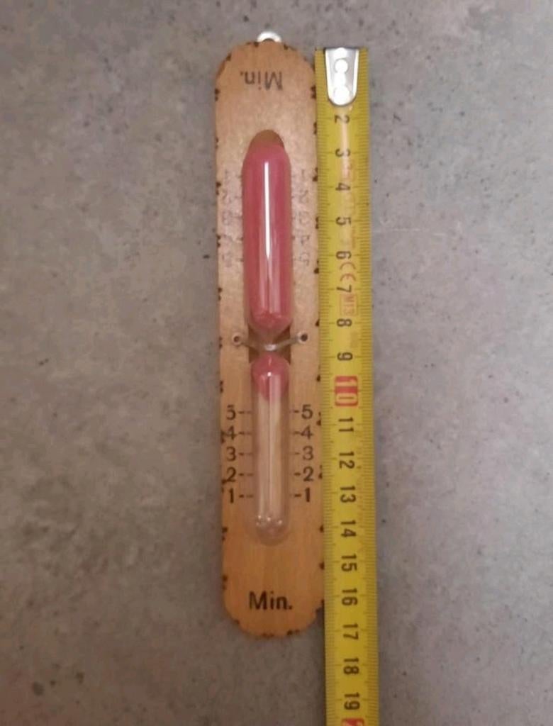 Sauna zandloper douchtimer 5min  timer
Leuke zandloper, Ophalen of Verzenden, Binnenthermometer