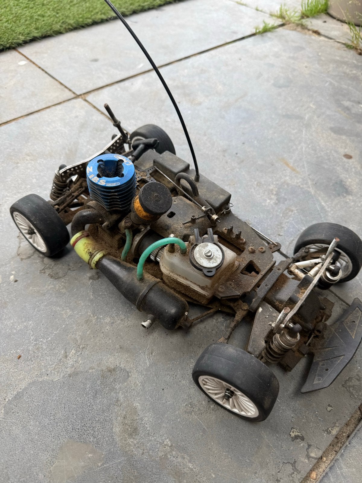 Protech Nitro RC auto met extra motor en onderdelen, Ophalen of Verzenden, Gebruikt, Nitro, Auto onroad