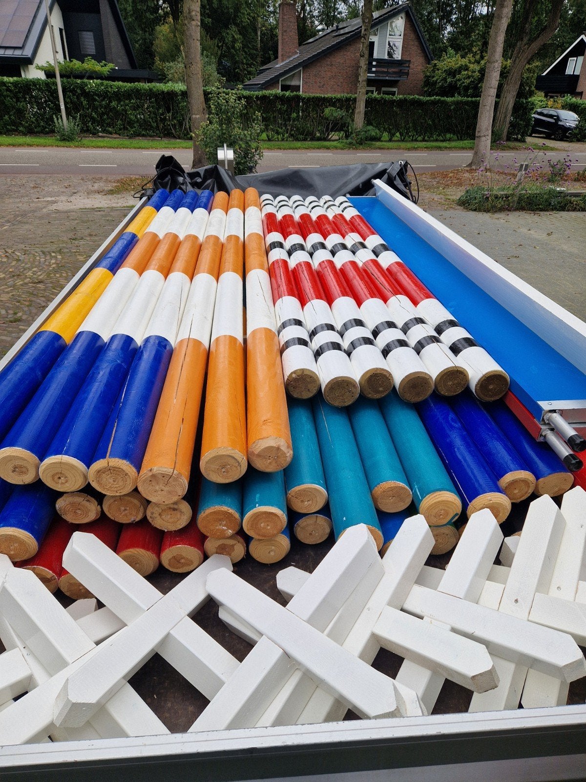 hindernismateriaal, Ophalen, Springen