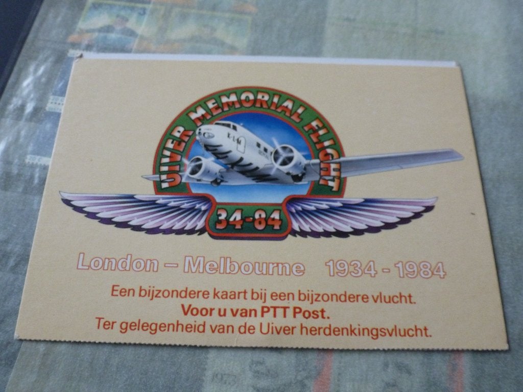Postzegels - Uiver Memorial Flight 1934-1984 London- Melbou, Ophalen of Verzenden, Na 1940, Postfris