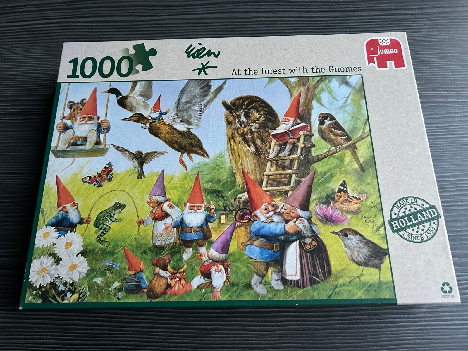 Rien Poortvliet Legpuzzel 1000 stukjes:, Ophalen of Verzenden, 500 t/m 1500 stukjes, Zo goed als nieuw, Legpuzzel