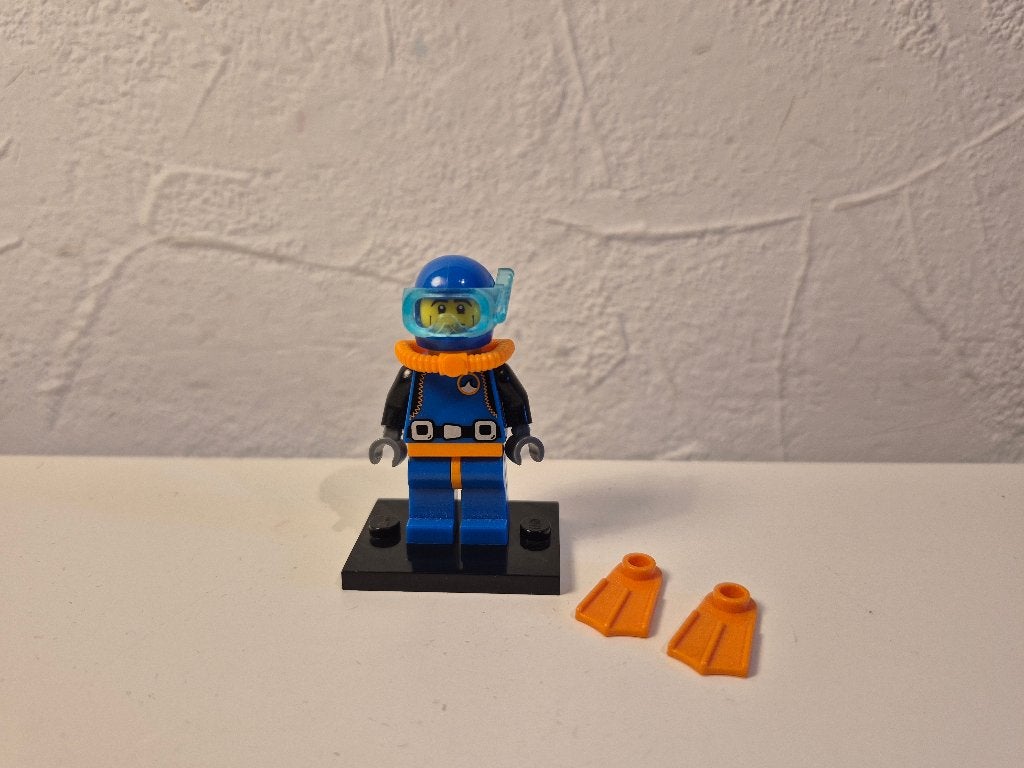 Lego Collectible Minifigure Series 1 Deep Sea Diver, Gebruikt, Lego, Compleet, Ophalen of Verzenden
