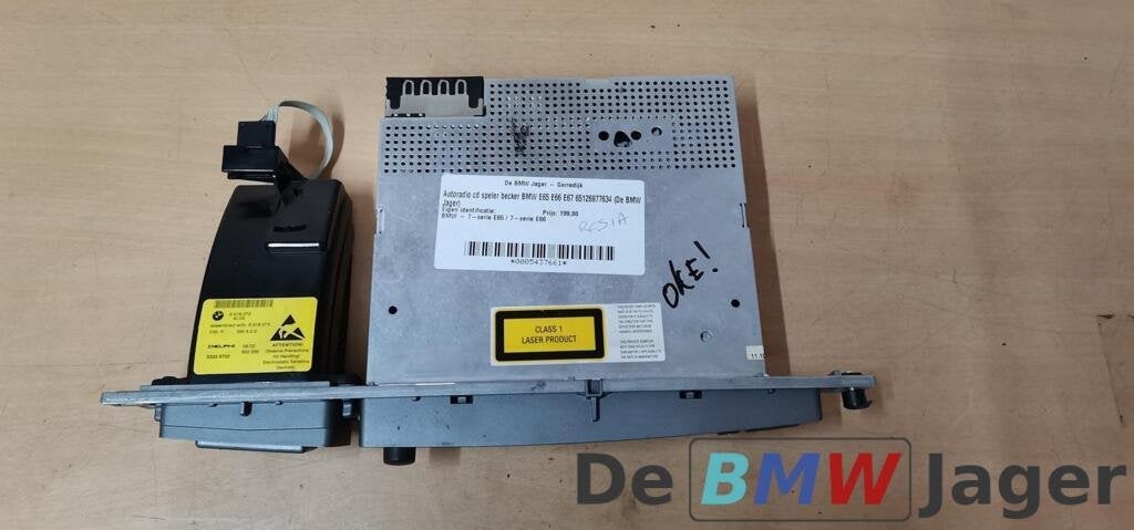 Autoradio cd speler becker BMW E65 E66 E67 65126977634, Gebruikt, Ophalen of Verzenden, BMW, BMW