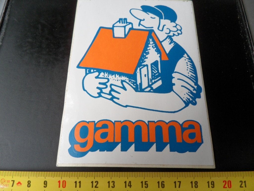 sticker GAMMA bouwmarkt, Ophalen, Zo goed als nieuw